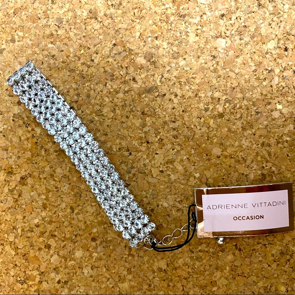 Adrienne Vittadini Womens Rhinestone Bracelet- NWT
